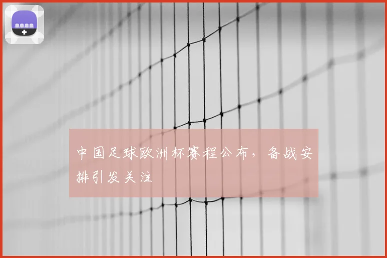 中国足球欧洲杯赛程公布,备战安排引发关注