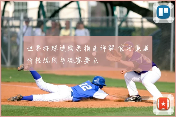 世界杯球迷购票指南详解 官方渠道价格规则与观赛要点